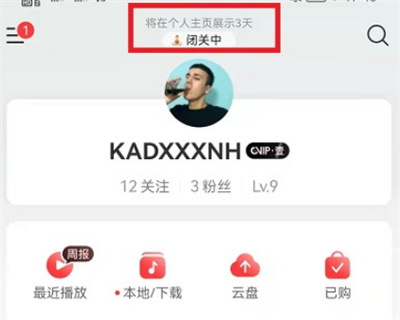 網(wǎng)易云音樂怎么關(guān)閉自己的狀態(tài)