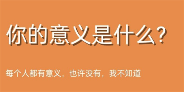 你的意義是什么測試入口鏈接分享