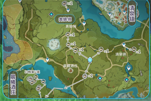 原神2.3蒲公英籽位置分布介紹