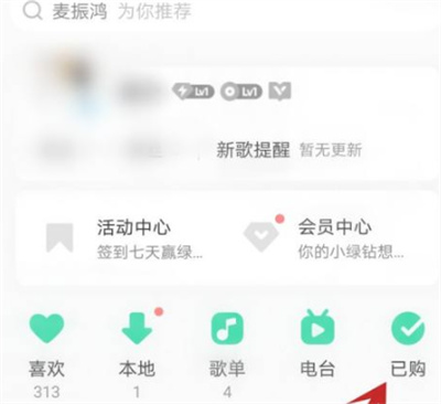QQ音樂在哪查看購買專輯