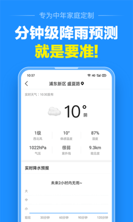 準(zhǔn)點(diǎn)天氣預(yù)報(bào)截圖