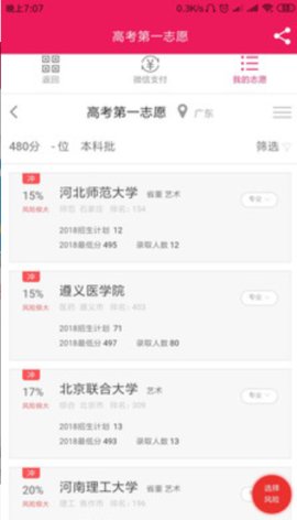 志愿一點(diǎn)通截圖