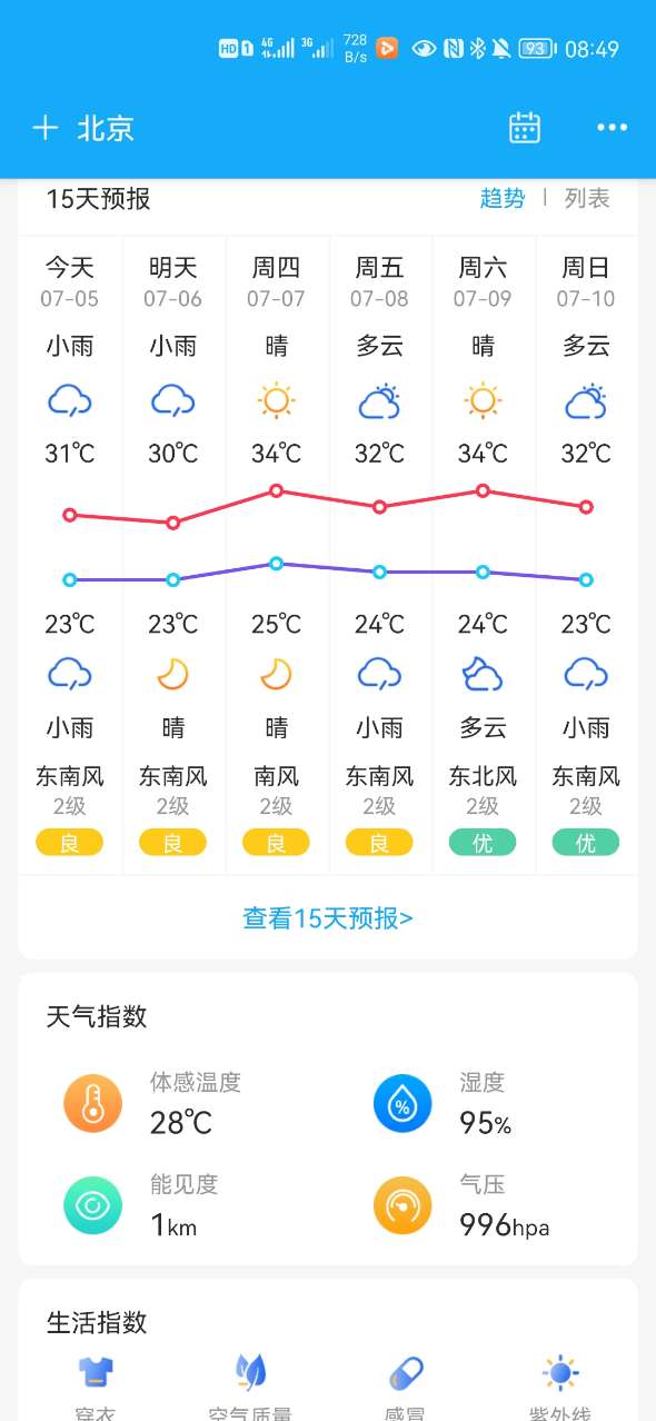 實(shí)況天氣老版本截圖