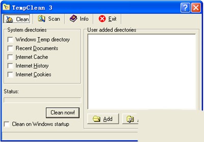 TempClean截圖