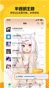 主題皮膚透明