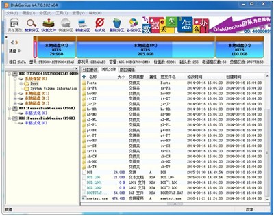 DiskGenius簡體中文截圖