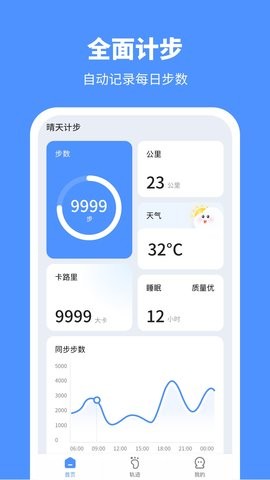 晴天計步截圖