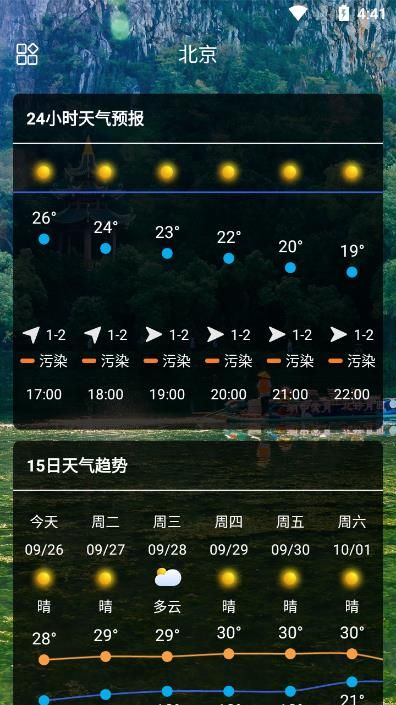 彩色天氣截圖