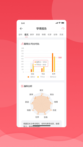 七天學(xué)堂成績查詢截圖