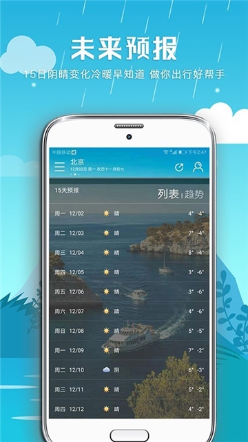 天天氣象截圖