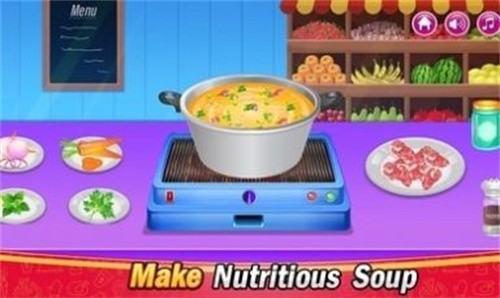 在廚房做飯