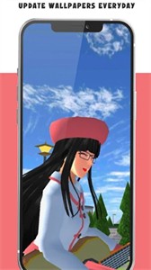 櫻花校園可愛壁紙截圖