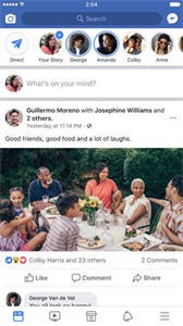 facebook國際版截圖