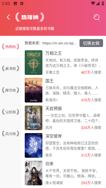 巨量小說搜