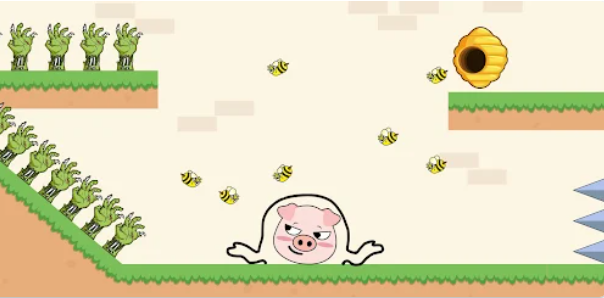瘋狂豬豬畫線救援