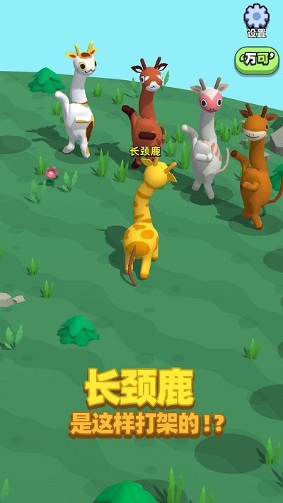 長頸鹿是這樣打架的