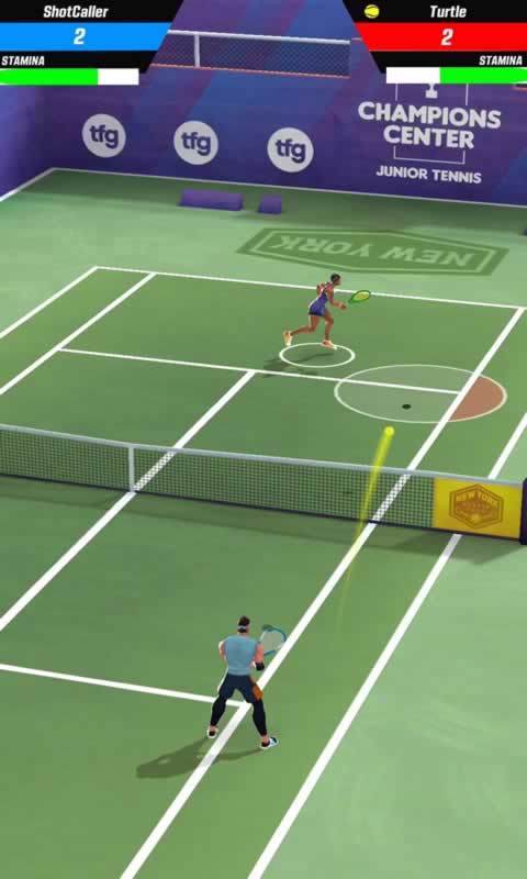 tennis clash游戲