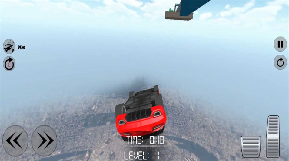 不可能的坡道特技汽車游戲