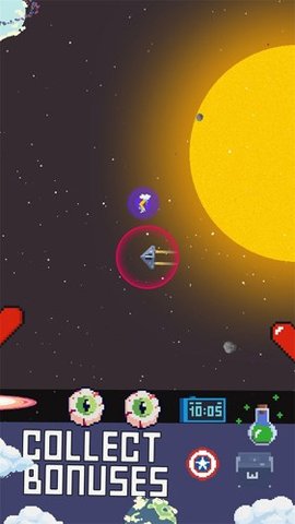 太空飛行像素火箭游戲