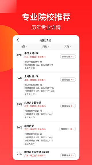 AI高考志愿專家截圖
