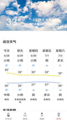 精準(zhǔn)白云天氣APP