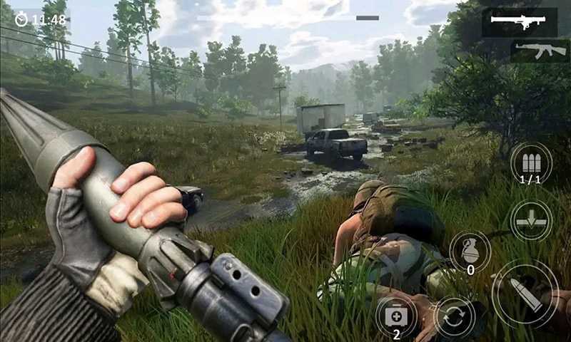 模擬山地射擊