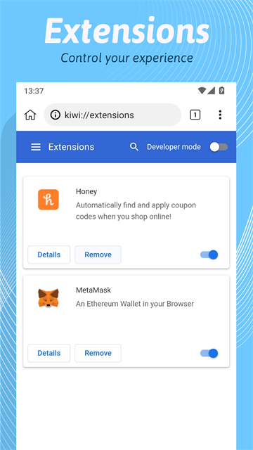 Kiwi Browser截圖