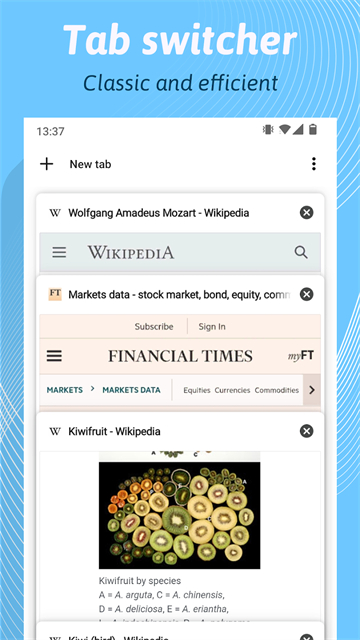 Kiwi Browser截圖