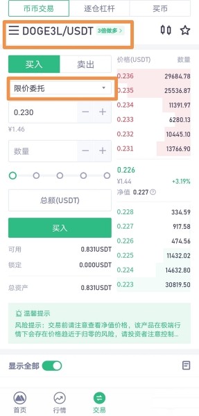 抹茶交易所狗狗币杠杆ETF交易