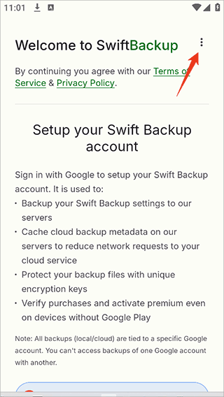 SwiftBackup