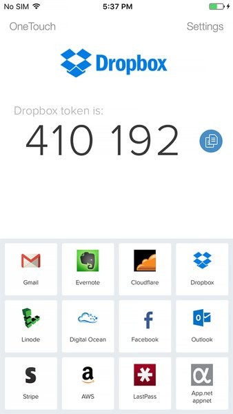 Authy验证器截图1