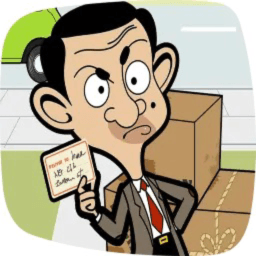 憨豆先生送快递