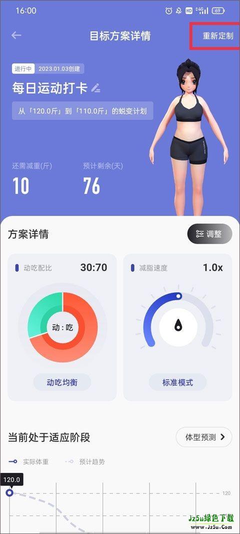 目标方案详情与重新定制入口