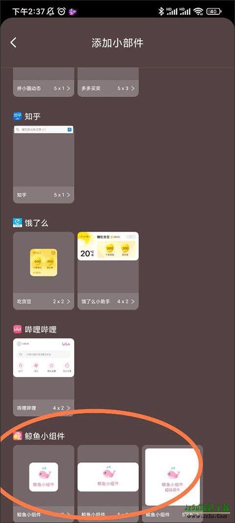 鲸鱼小组件安卓版使用介绍