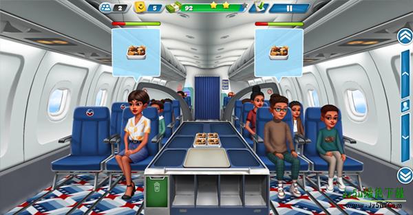 客舱内为乘客提供食物