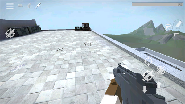 G沙盒仇恨手游持枪射击界面示意