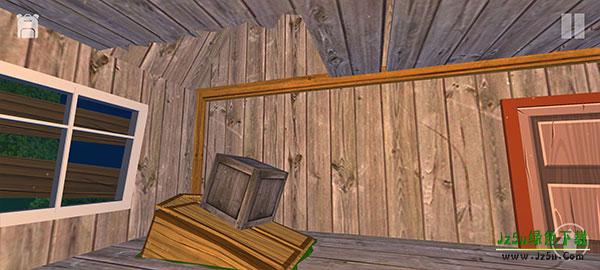 观察屋顶破损处