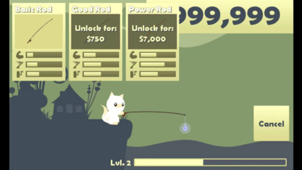 cat goes fishing