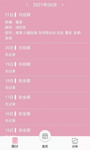 女生例假記錄
